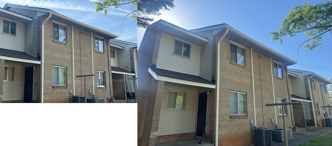 Community apartment building wash